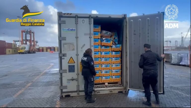 Gioia Tauro sequestro cocaina