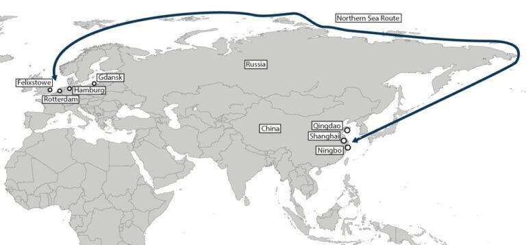 Rotta artica – servizio Haijie Shipping Company