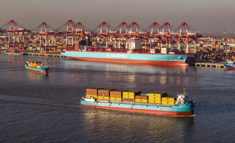 Yangshan port Shanghai